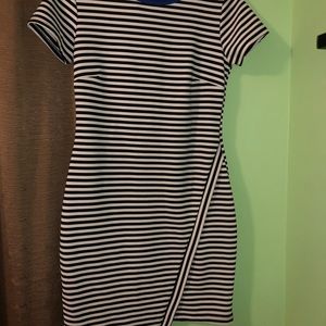 short sleeve striped dress